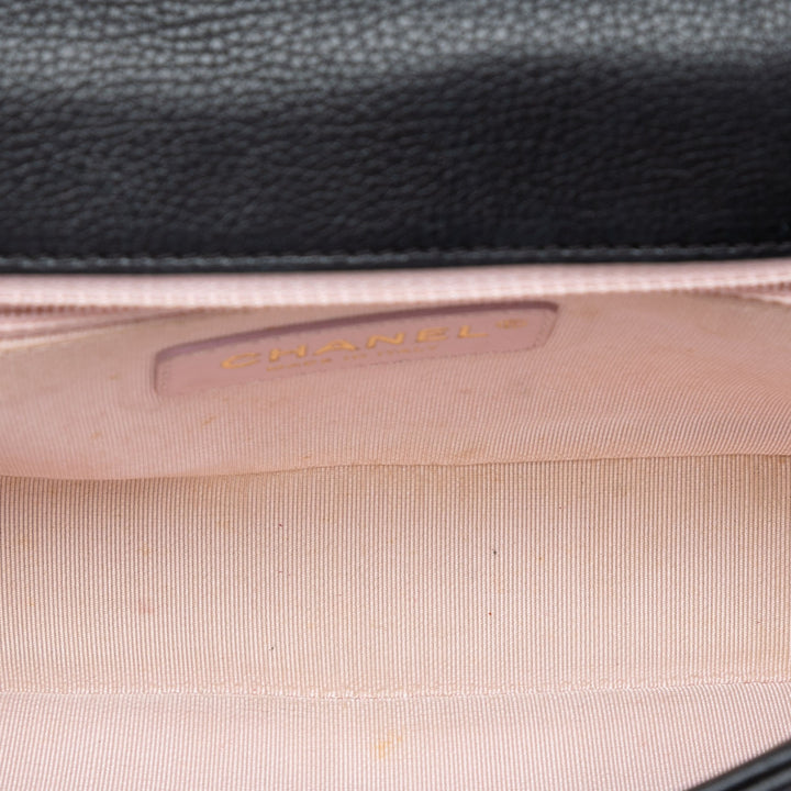 Chanel Small CC Matelassé Caviar clouté Simple rabat