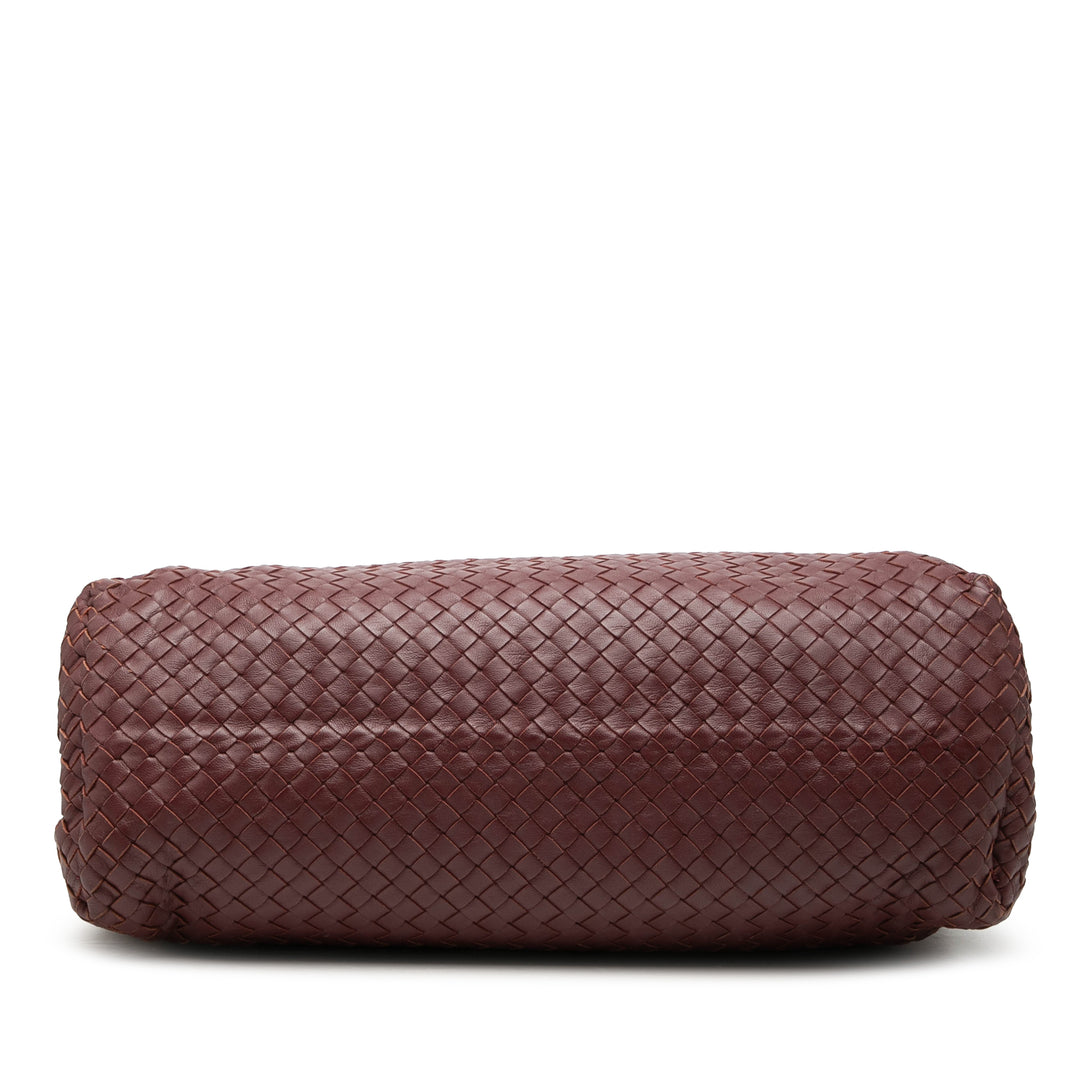 Bottega Veneta Large Nappa Intrecciato Double Cabas chaîne