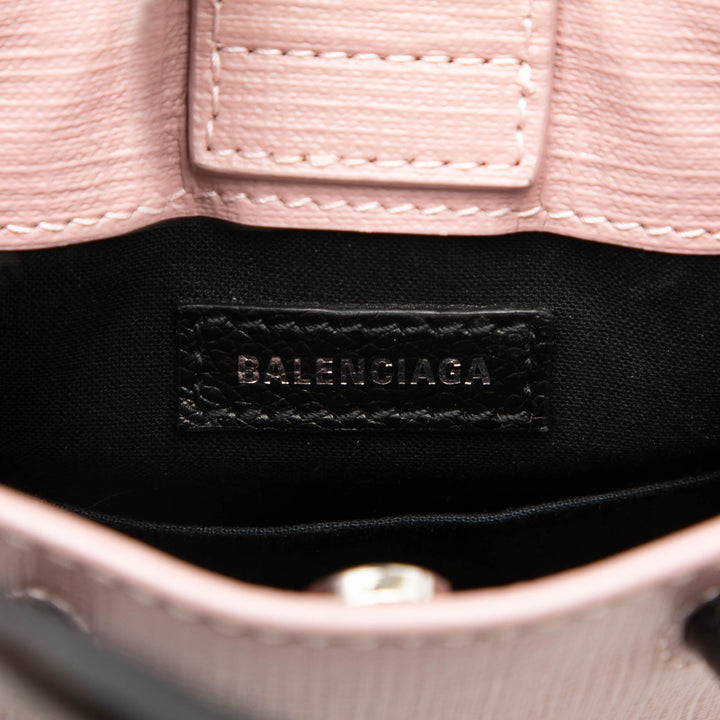 Balenciaga Logo Cabas Étui téléphone Mini Cuir de veau