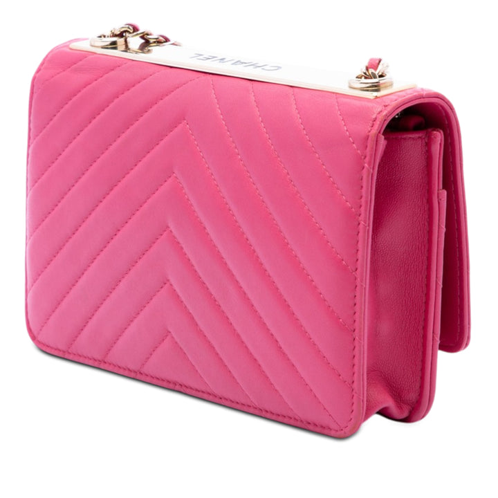 Chanel Chevron Cuir d’agneau Trendy CC Wallet on Chain
