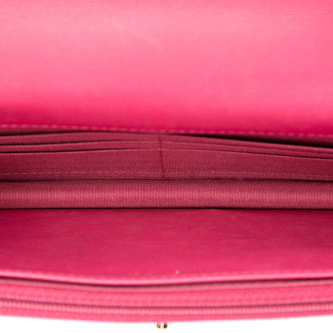 Chanel Chevron Cuir d’agneau Trendy CC Wallet on Chain