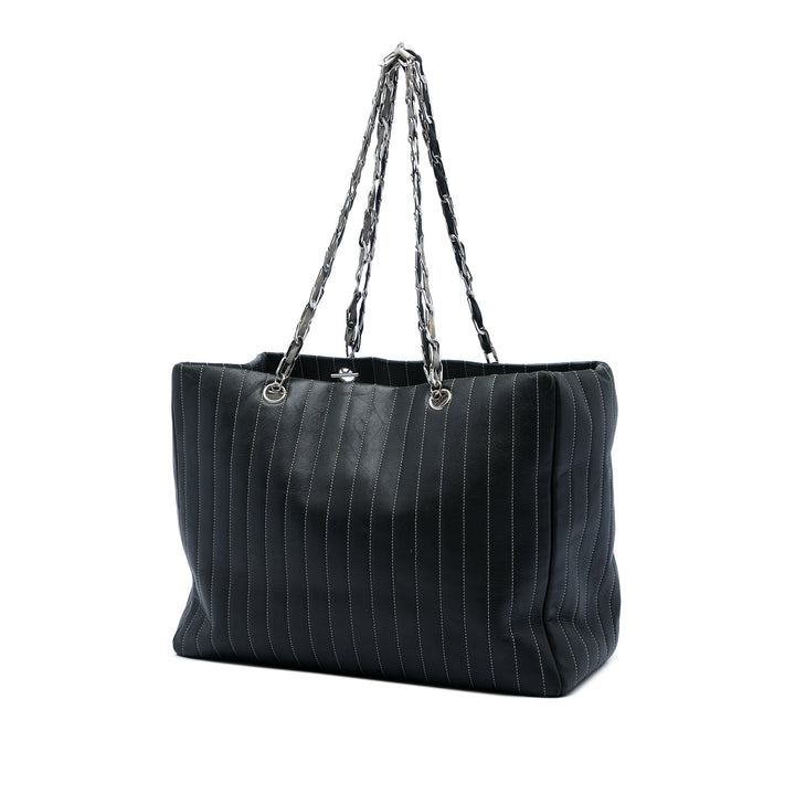 Chanel Vertical Matelassé Mademoiselle Cabas Grand Cuir d'agneau