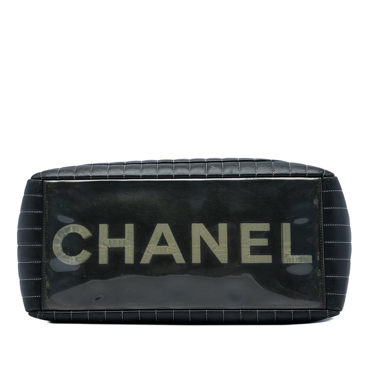 Chanel Vertical Matelassé Mademoiselle Cabas Grand Cuir d'agneau