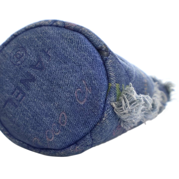 Chanel Mini Jean Mood Bucket with Chain Bleu
