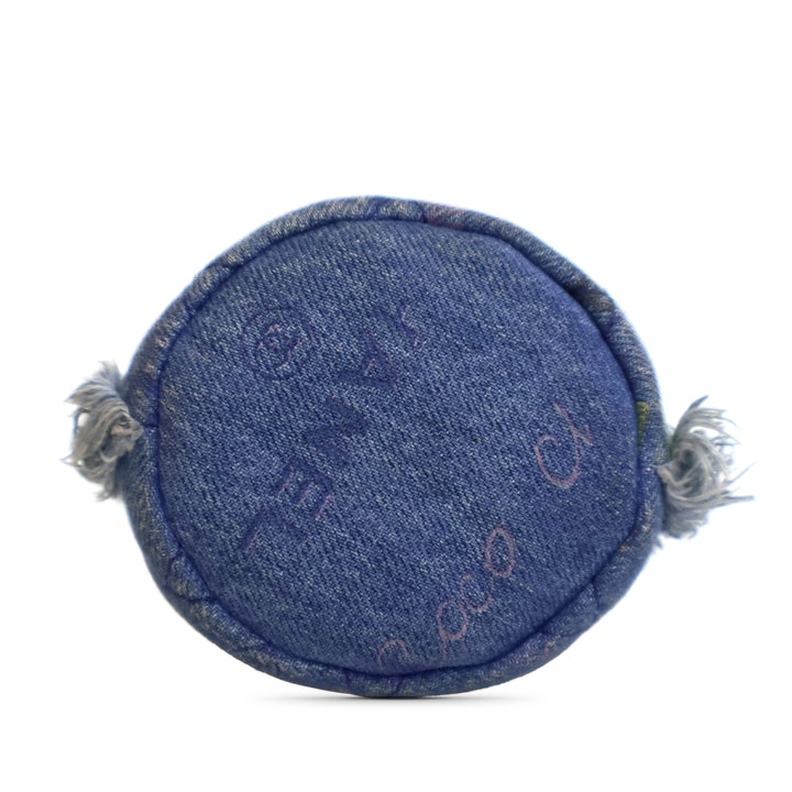 Chanel Mini Jean Mood Bucket with Chain Bleu