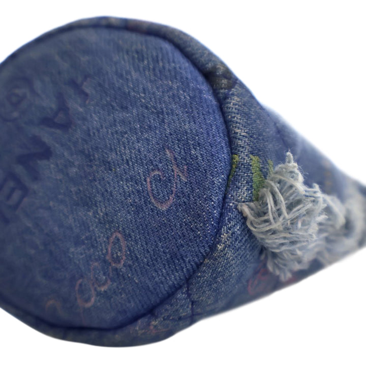 Chanel Mini Jean Mood Bucket with Chain Bleu