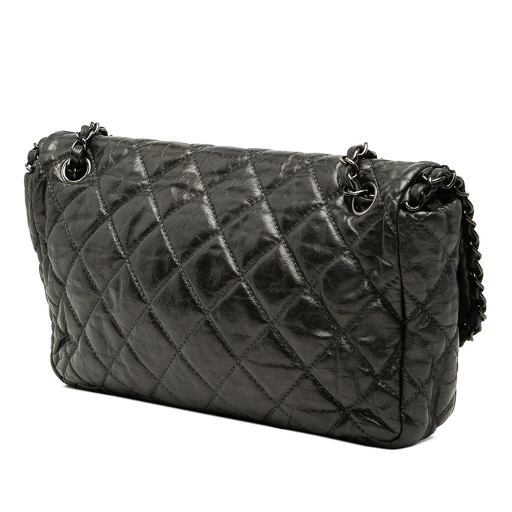 Chanel Medium Matelassé Metallic vieilli Cuir de veau Chain Me à rabat