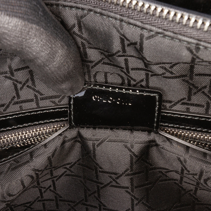 Large Patent Cannage Lady Dior Black - Gaby Paris