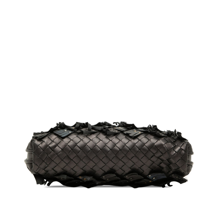 Bottega Veneta Métallisé Multicolor Intrecciato Fringe clouté Nodini Sac Cuir nappa
