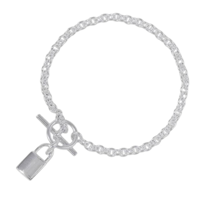 Hermès Sterling Argenté Amulettes Cadena Bracelet Argenté