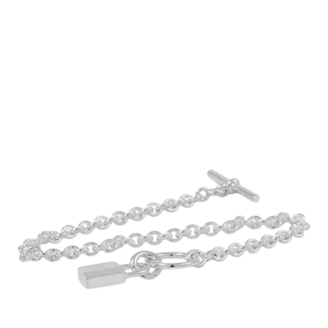 Hermès Sterling Argenté Amulettes Cadena Bracelet Argenté