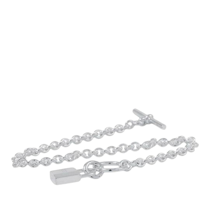 Hermès Sterling Argenté Amulettes Cadena Bracelet Argenté
