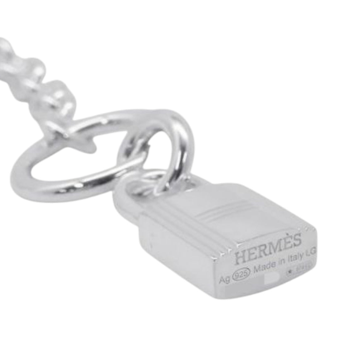 Hermès Sterling Argenté Amulettes Cadena Bracelet Argenté