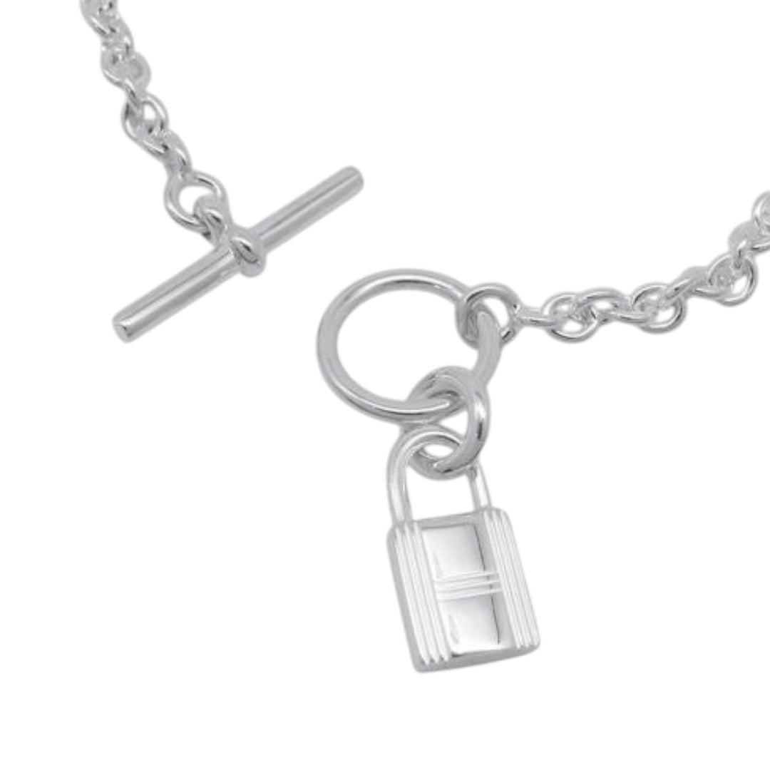 Hermès Sterling Argenté Amulettes Cadena Bracelet Argenté