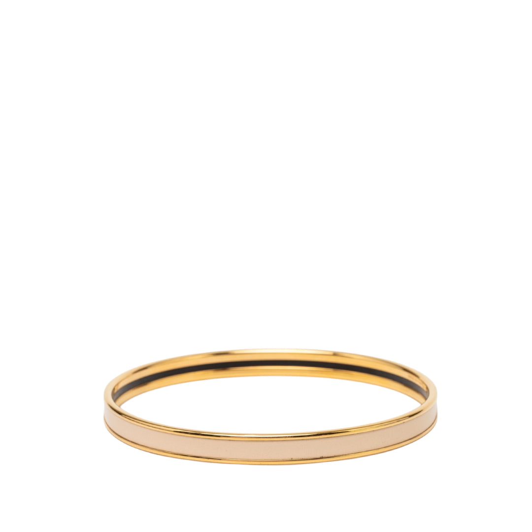 Hermès Extra Narrow Émail Uni Bangle 65