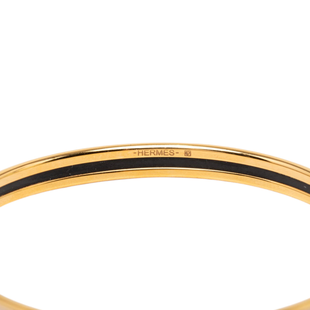 Hermès Extra Narrow Émail Uni Bangle 65