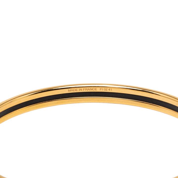 Hermès Extra Narrow Émail Uni Bangle 65