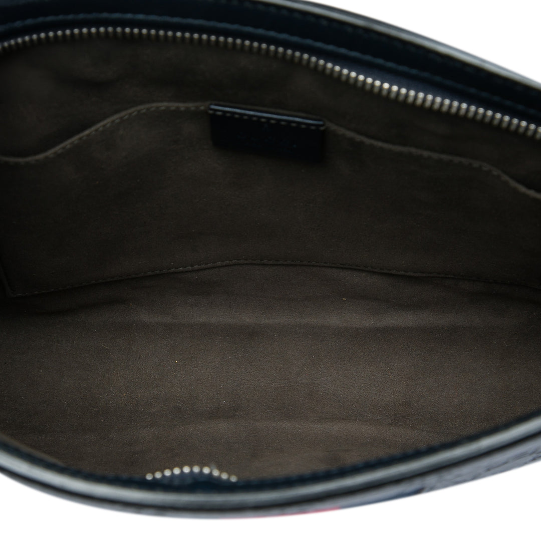 Gucci Pochette Guccissima Web Bleu – vue 4 – GABY PARIS