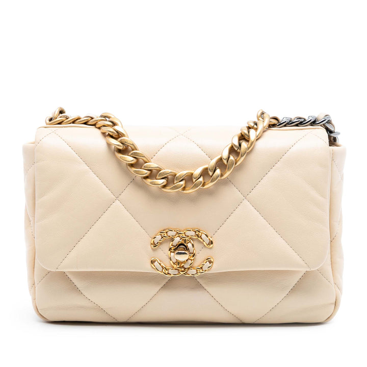 Chanel Medium Cuir d’agneau 19 à rabat