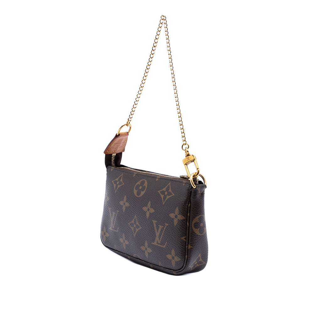Louis Vuitton Pochette Accessoires Mini Monogram Marron – vue 2 – GABY PARIS