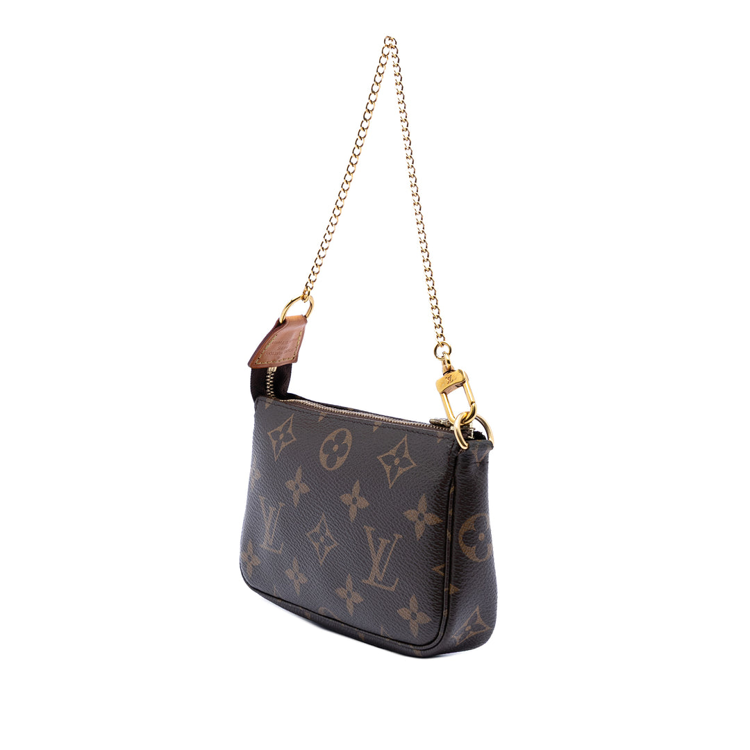Louis Vuitton Pochette Accessoires Mini Monogram Marron – vue 2 – GABY PARIS