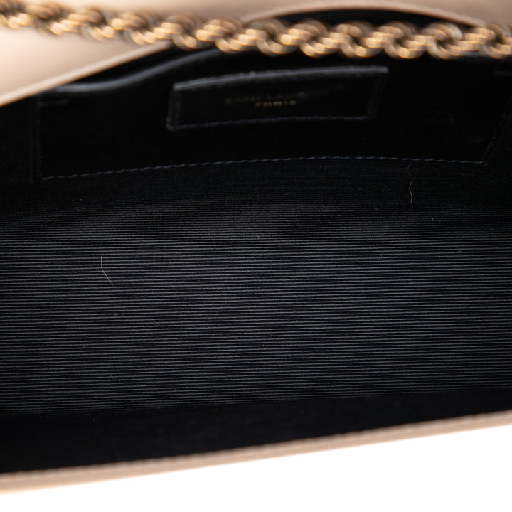 Saint Laurent Medium Smooth Cuir de veau Braided Monogram Kate Sac porté croisé