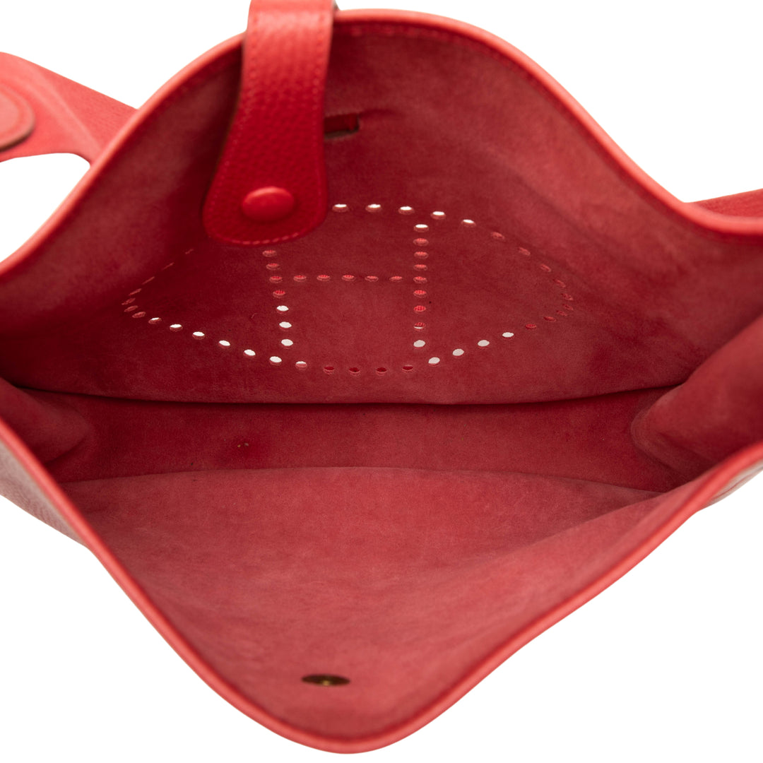 Hermès Evelyne I GM Clémence Rouge – vue 4 – GABY PARIS