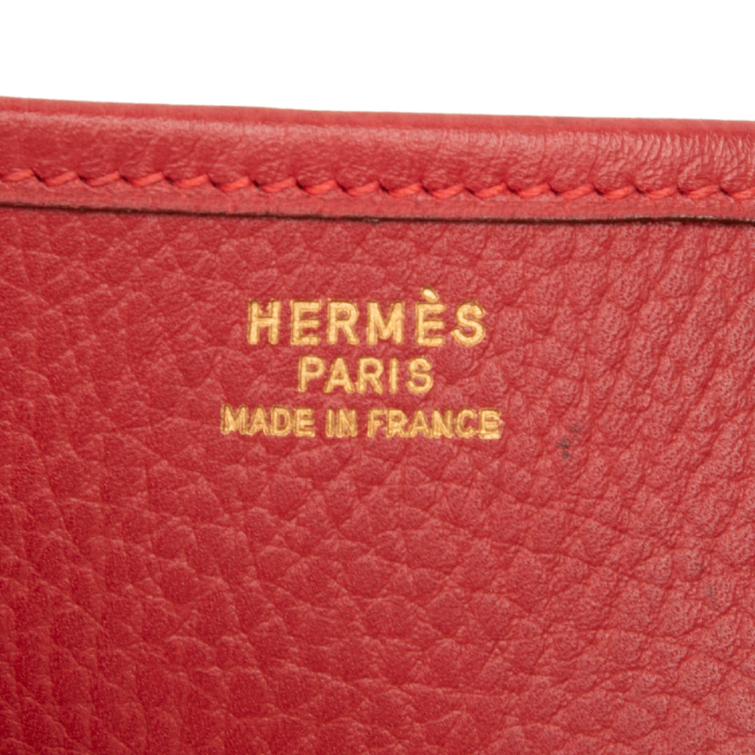 Hermès Evelyne I GM Clémence Rouge – vue 5 – GABY PARIS