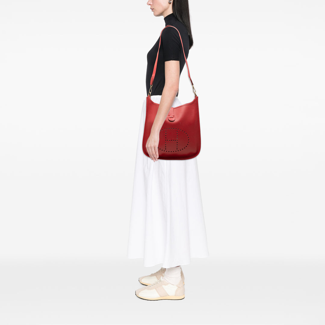 Hermès Evelyne I GM Clémence Rouge – vue 6 – GABY PARIS