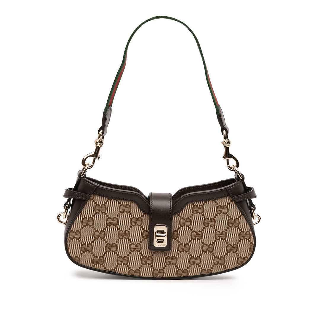 GG Web Moon Side Sac Mini Marron