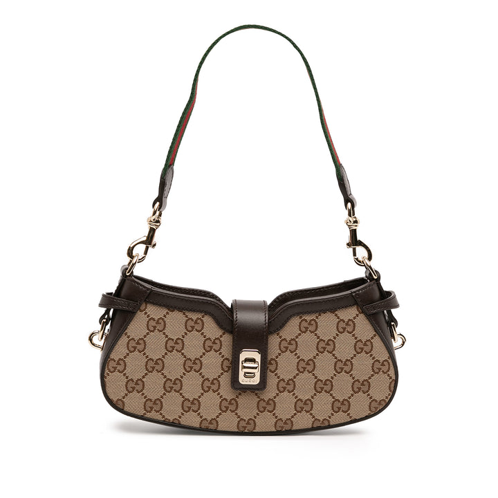 GG Web Moon Side Sac Mini Marron