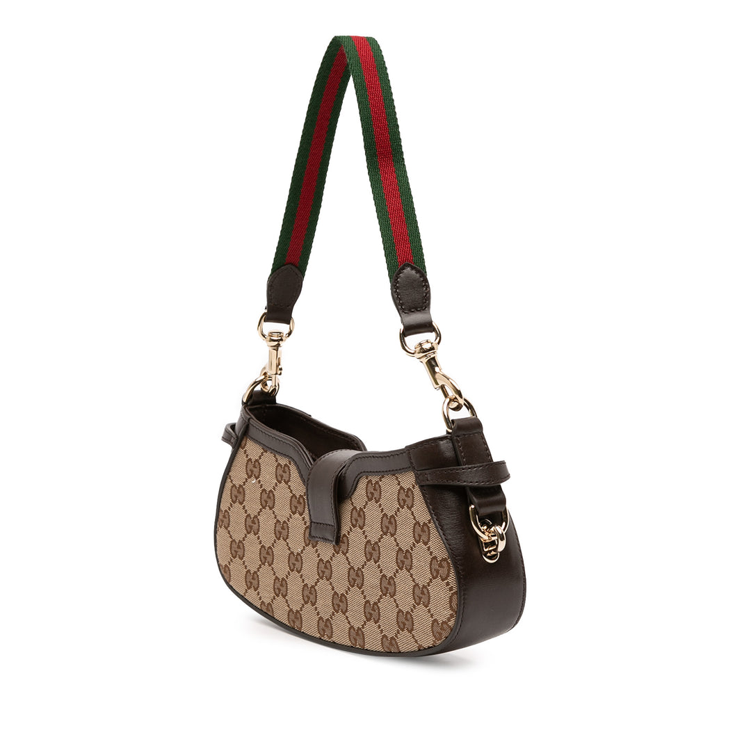 GG Web Moon Side Sac Mini Marron