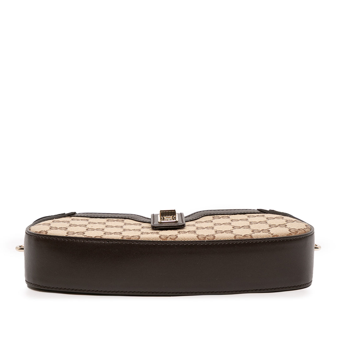 GG Web Moon Side Sac Mini Marron