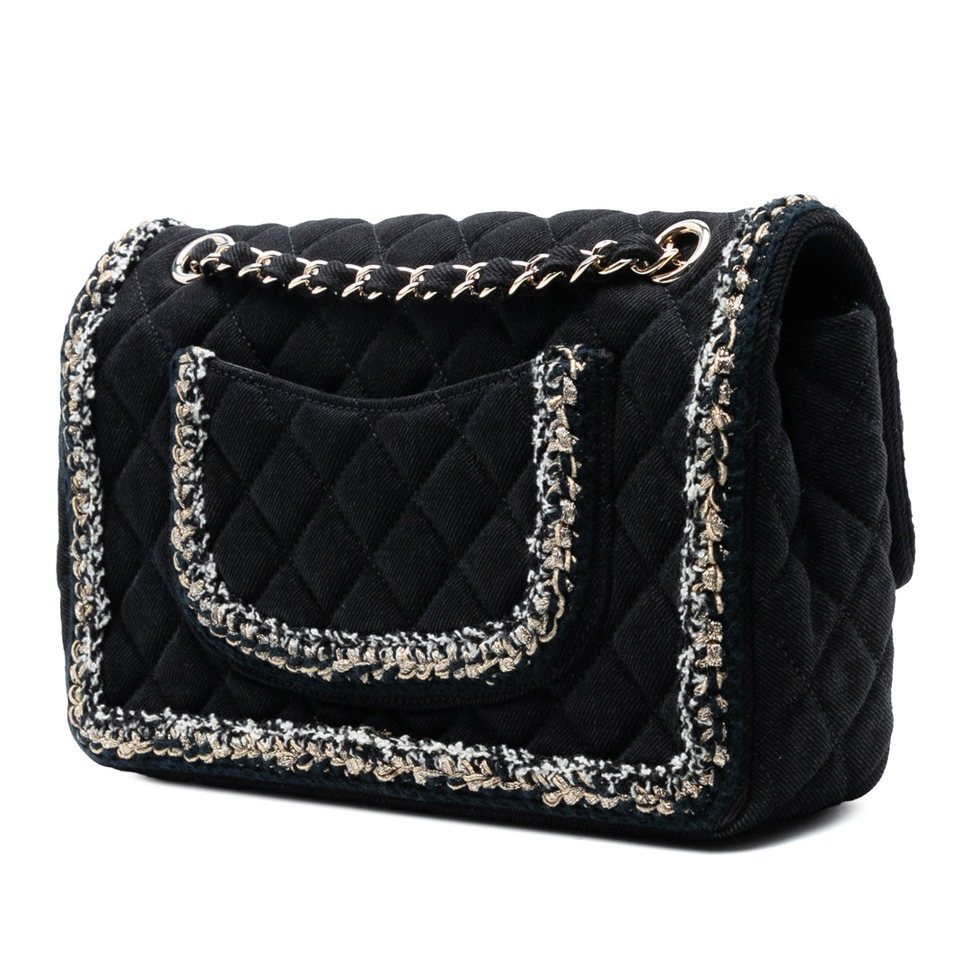 Chanel Medium Classic Jean Braided Simple rabat