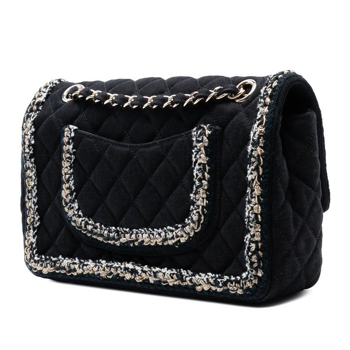 Chanel Medium Classic Jean Braided Simple rabat