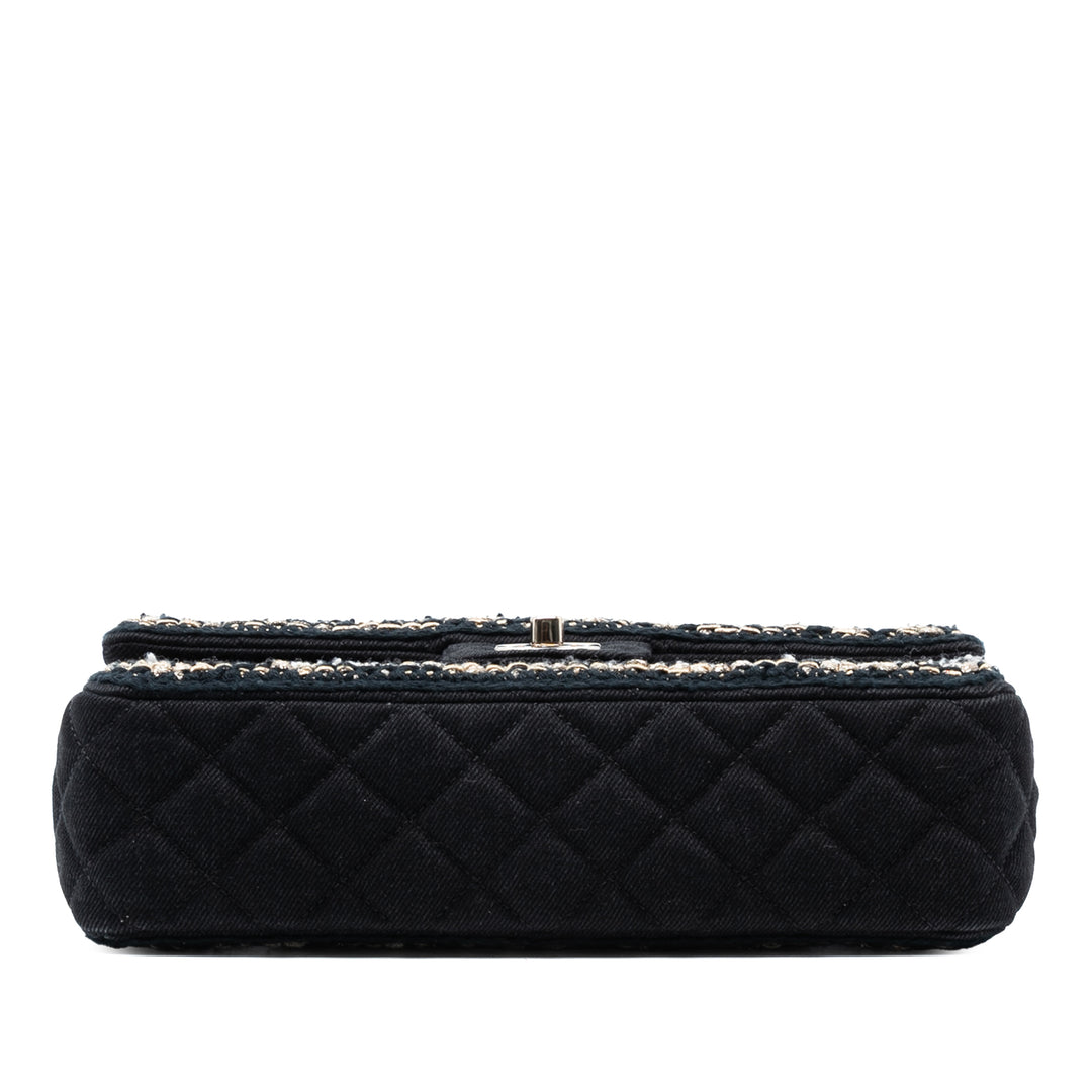 Chanel Medium Classic Jean Braided Simple rabat