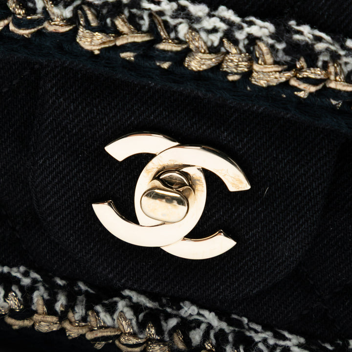 Chanel Medium Classic Jean Braided Simple rabat