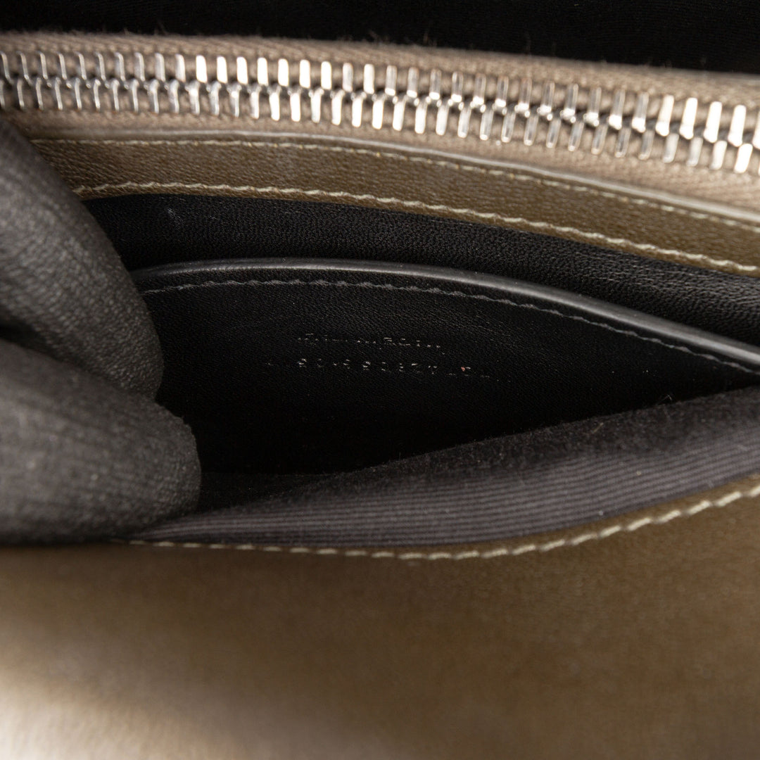 Saint Laurent Medium Matelassé Chevron Sheepskin College Sac