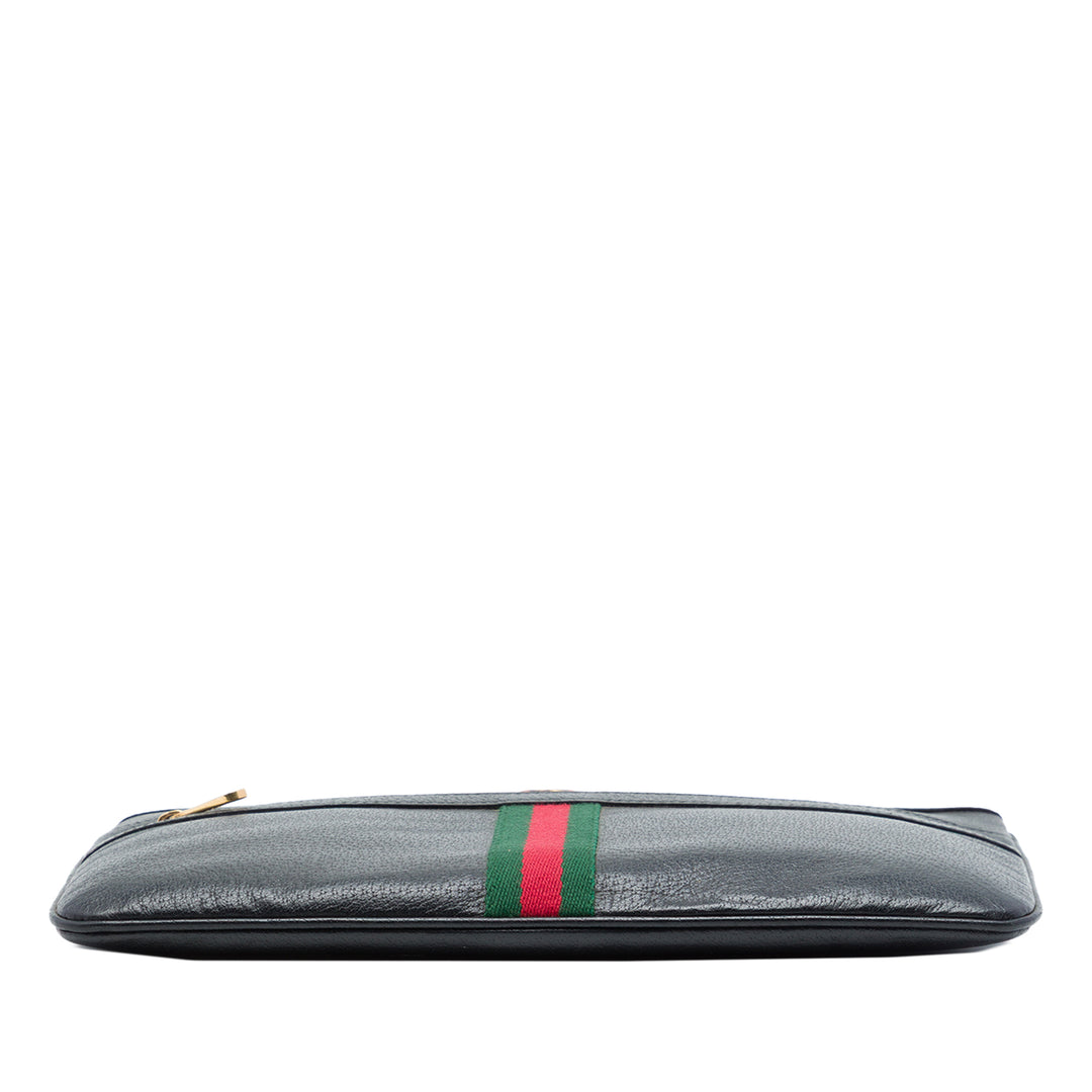 Web Ophidia Pochette Cuir de veau Noir