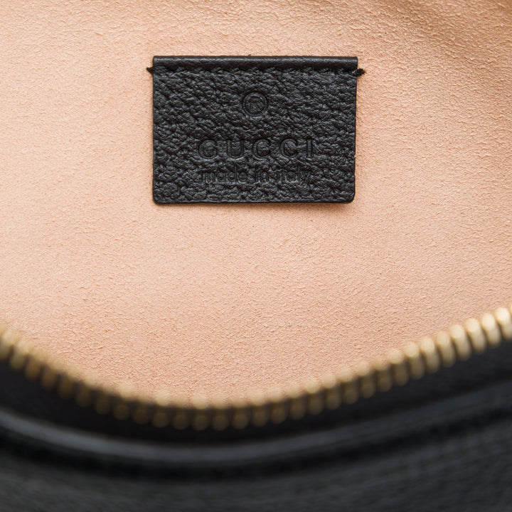 Web Ophidia Pochette Cuir de veau Noir