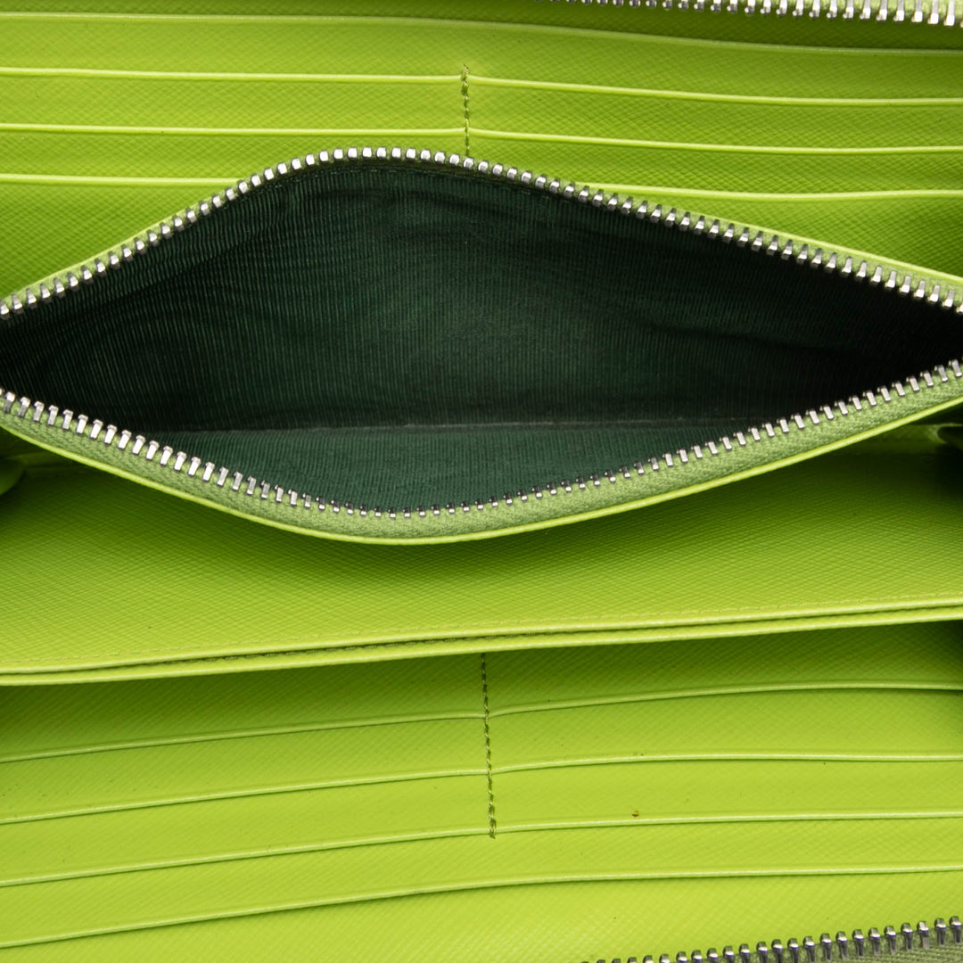 Prada Saffiano Watermelon Portefeuille long zippé