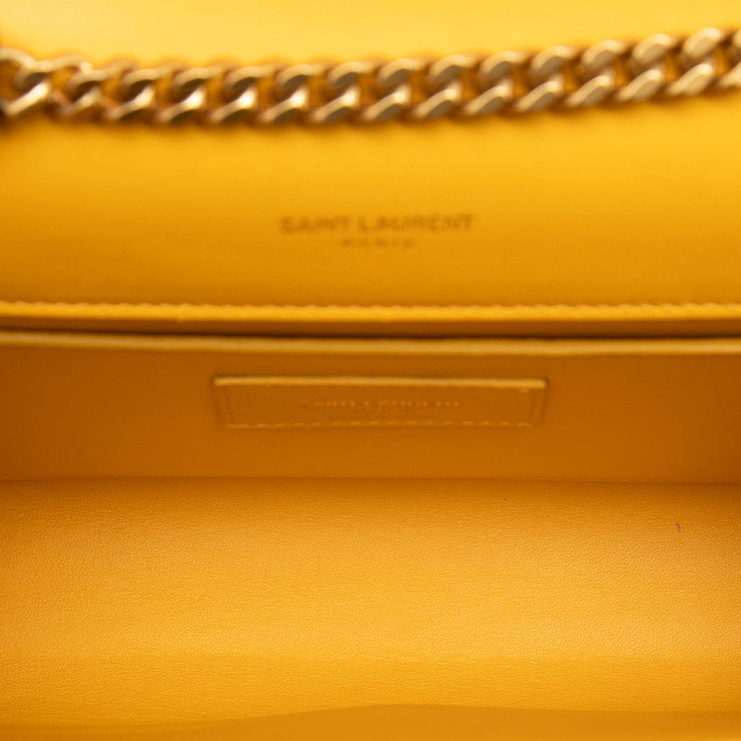 Saint Laurent Medium Daim Monogram Kate Pompon Sac porté croisé