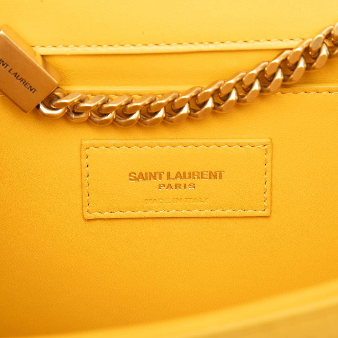 Saint Laurent Medium Daim Monogram Kate Pompon Sac porté croisé