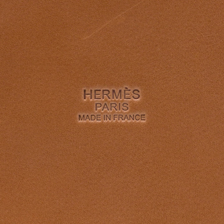 Hermès Sac seau Barenia Farming Picnic Osier Marron – vue 4 – GABY PARIS