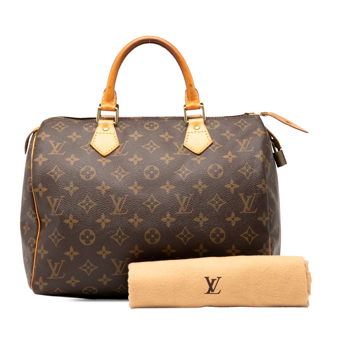 Louis Vuitton Monogram Speedy 30 Marron – GABY PARIS Authentique