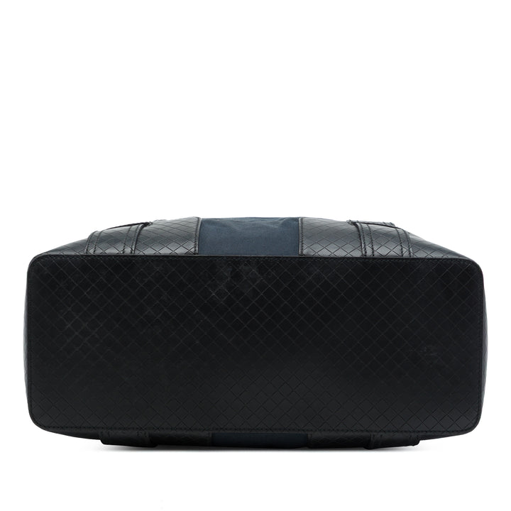 Bottega Veneta Cabas Intrecciato à finitions nappa Bleu – vue 3 – GABY PARIS