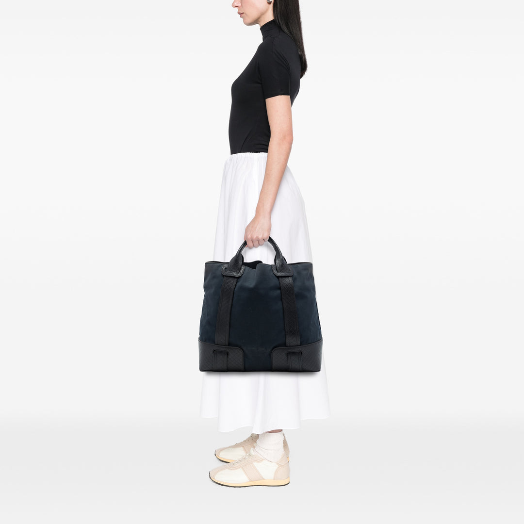 Bottega Veneta Cabas Intrecciato à finitions nappa Bleu – vue 6 – GABY PARIS