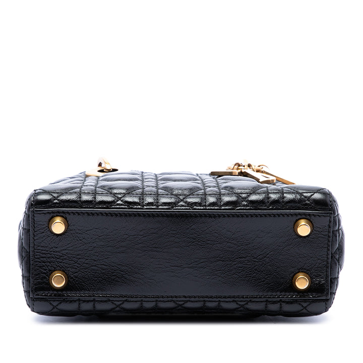 Dior Lady Dior froissé Cannage My ABCDior Petit Noir – vue 3 – GABY PARIS