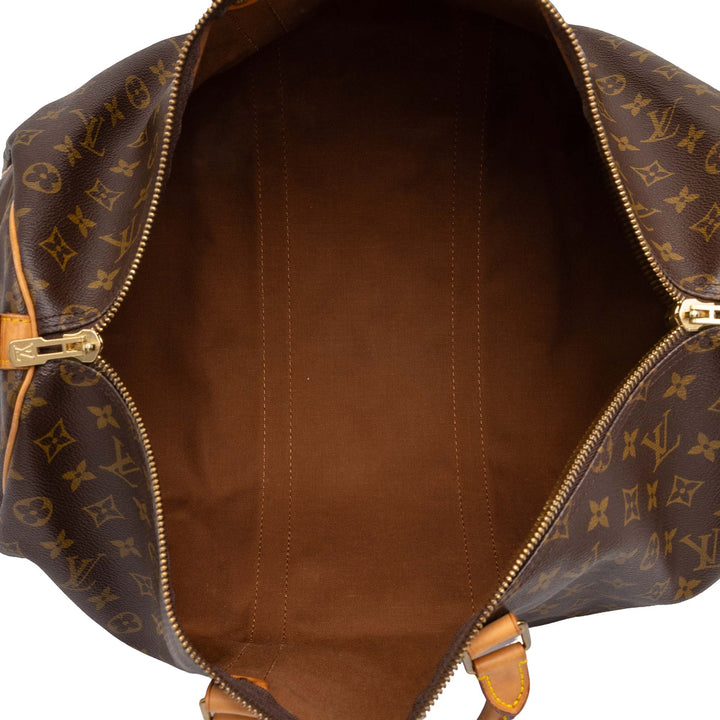 Louis Vuitton Keepall Bandouliere 50 Monogram Marron – vue 4 – GABY PARIS