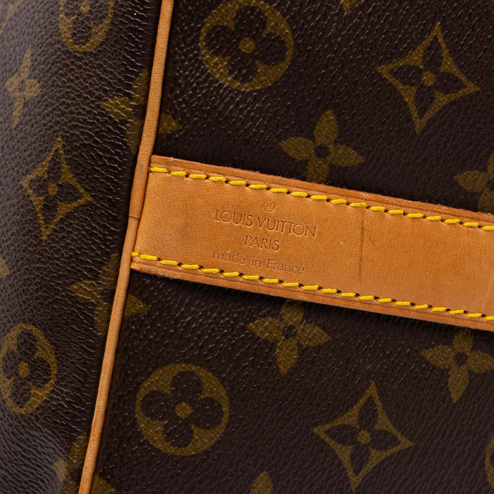 Louis Vuitton Keepall Bandouliere 50 Monogram Marron – vue 5 – GABY PARIS